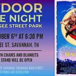 Outdoor Movie Night Friday, October 6th, 2023 Featuring Hocus Pocus Tennessee Street Park, 200 Tennessee Street, Savannah, Tennessee Free Admission Bring your lawn chairs and blankets Concession stand will be open