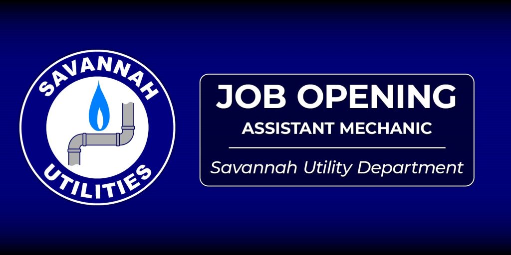 Job Opening
Assistant Mechanic
City of Savannah, TN Department of Utilities