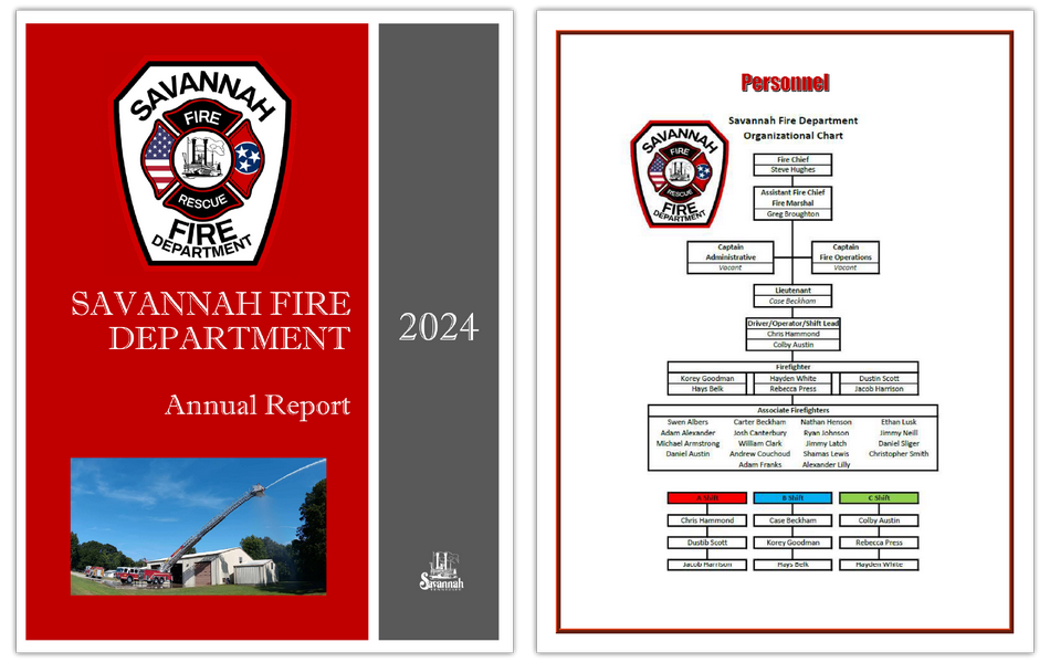 Savannah Fire Department - 2024 Annual Report