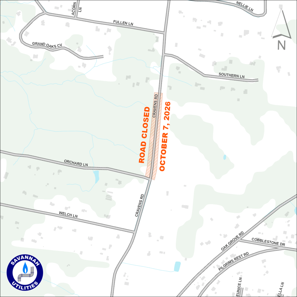 Road Closed
October 7 2025
Cravens Road south of Southern Lane